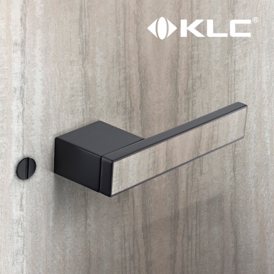 KLC意式极简门锁磁吸静音可镶嵌岩扳皮革木皮生态室内卫生间门锁